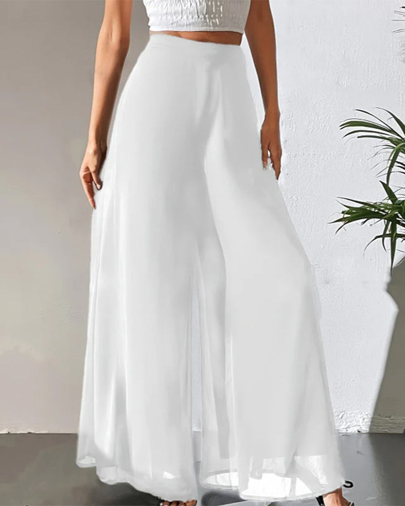 Thin Airy Relaxed Wide Leg Pant