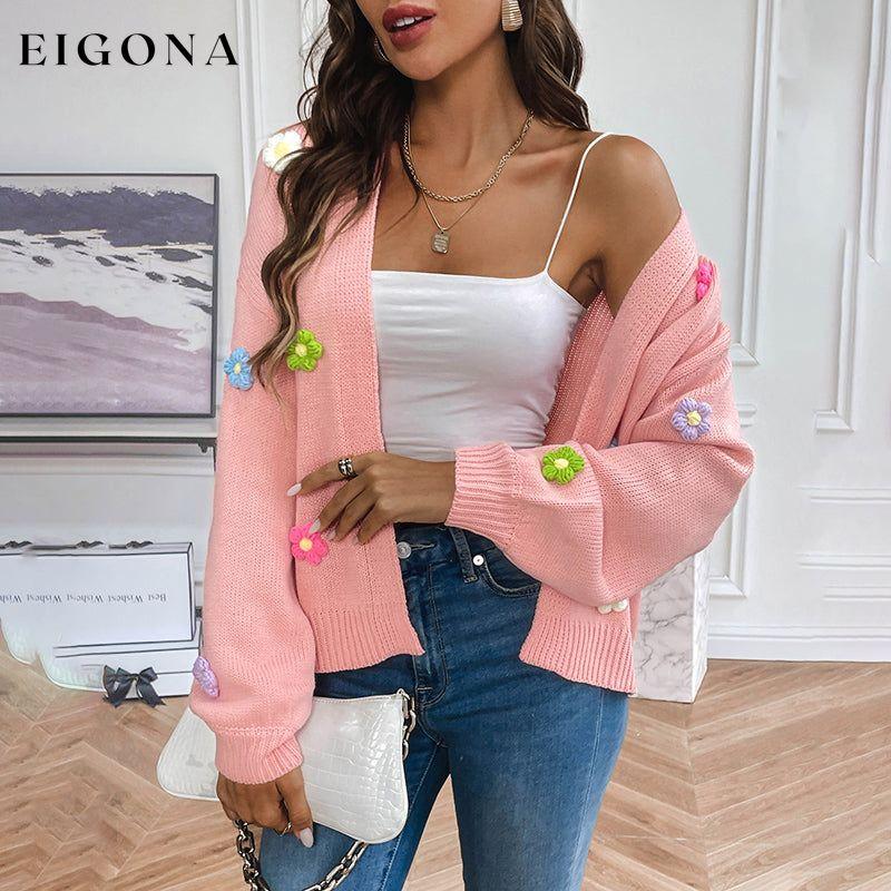 3D Floral Knitted Cardigan best Best Sellings cardigan cardigans clothes Sale tops Topseller