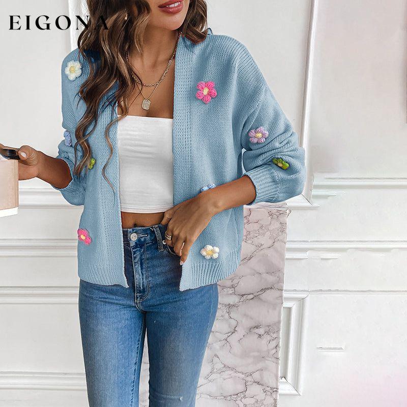 3D Floral Knitted Cardigan best Best Sellings cardigan cardigans clothes Sale tops Topseller