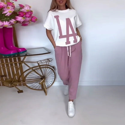 Lässiges Sport-Set mit Buchstabendruck