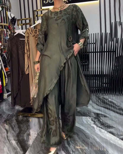 Temperamental Printed Irregular Suit