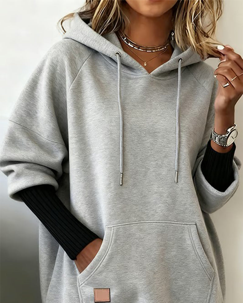 Loose Casual Hooded Sweatshirt
