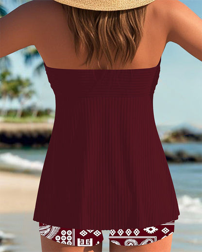 Two-Piece Camisole Print Tankini