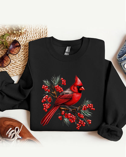 Cardinal bird print casual sweatshirt 2024 f/w cute animals sweatshirts