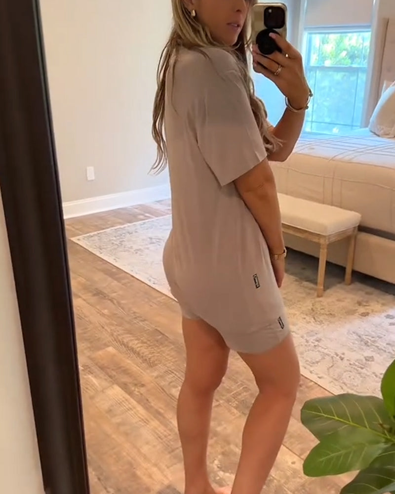 Zweiteiliges Sport-Shorts-Set mit schnelltrocknenden Shorts