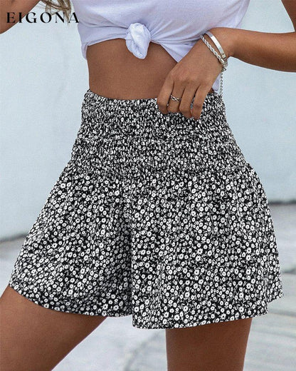 Short pants high waisted print pant shorts spring summer