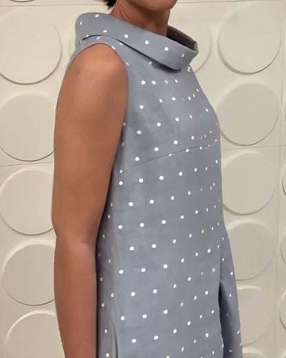 Casual polka dot print sleeveless dress casual dresses summer