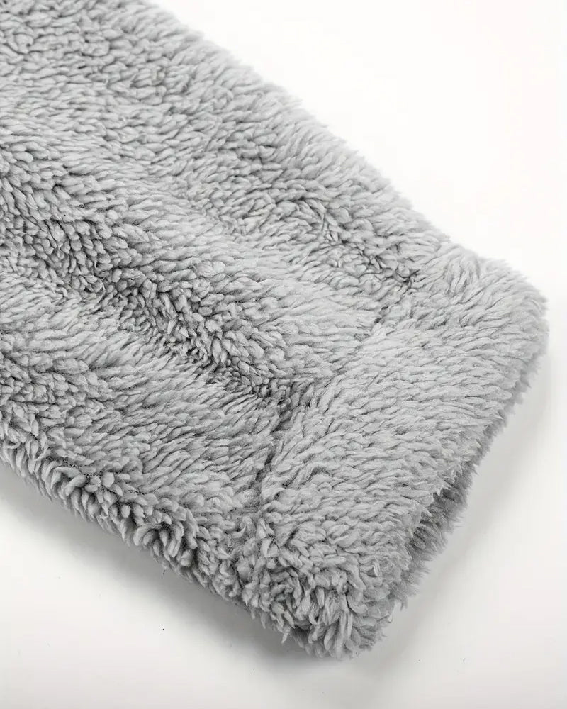 Fleece-Lined Thick Furry Jumpsuit