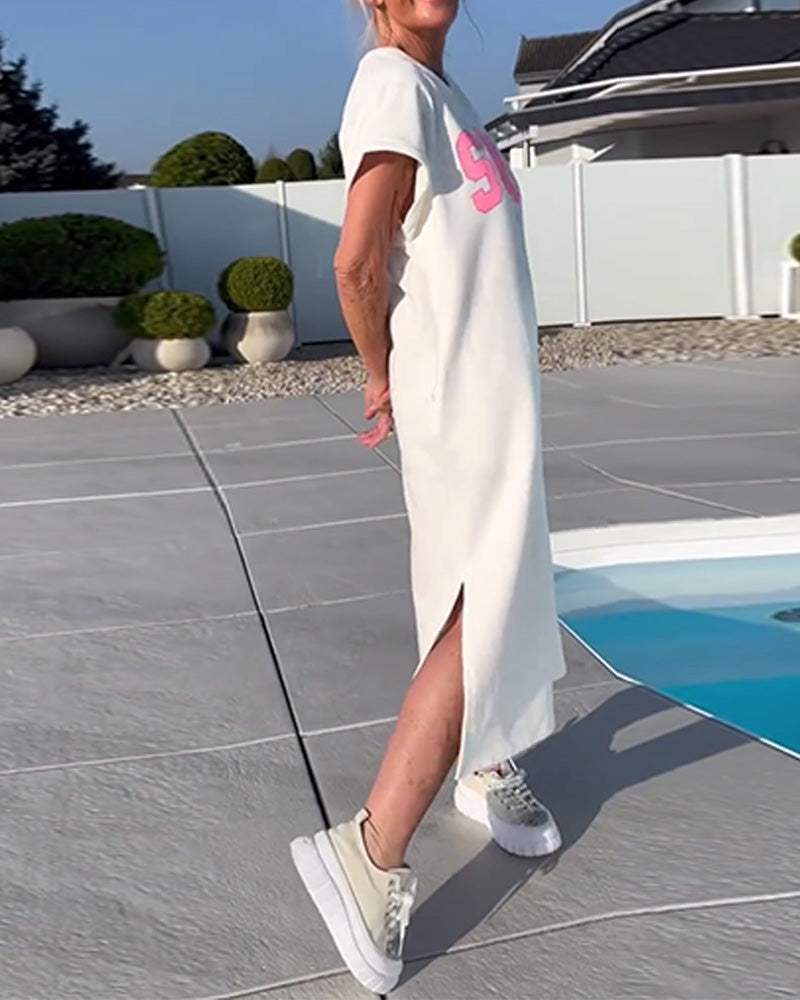 Fashion Loose Slit Dress