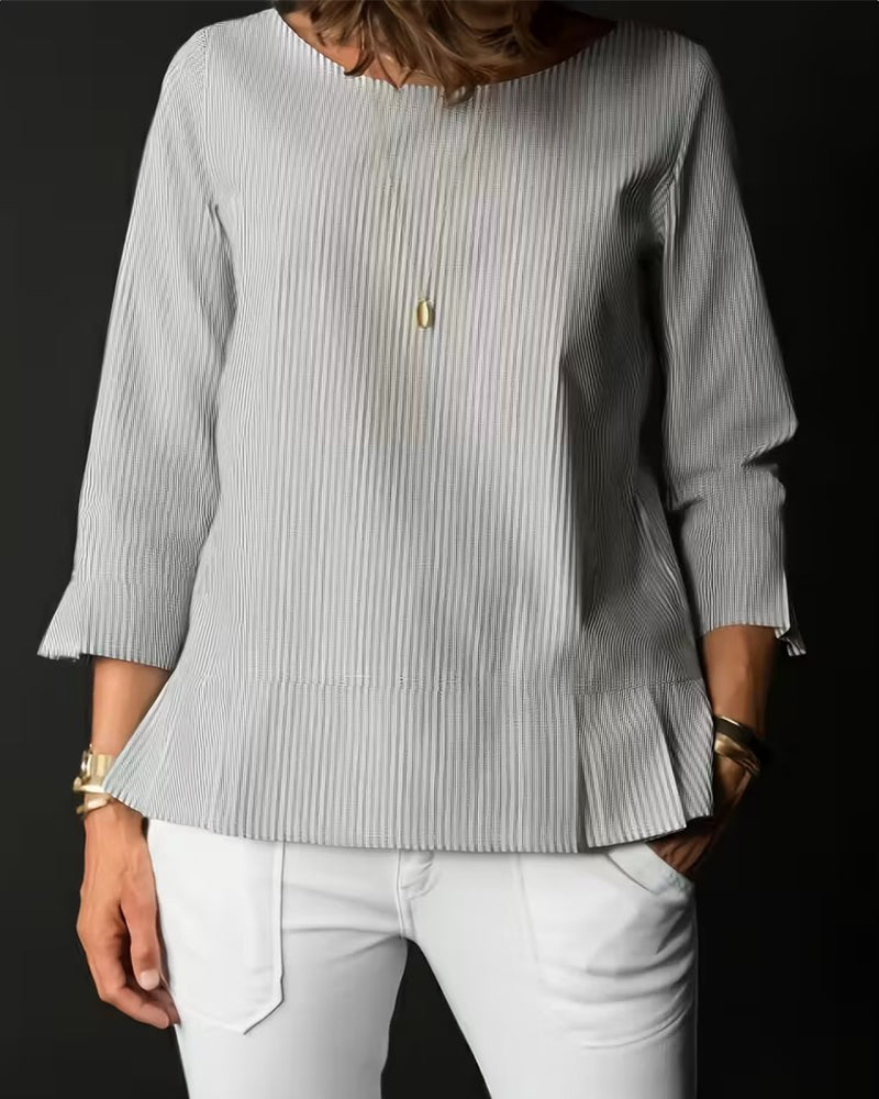 Striped Crew Neck Top