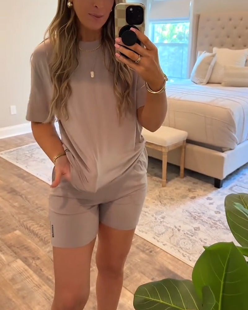 Zweiteiliges Sport-Shorts-Set mit schnelltrocknenden Shorts