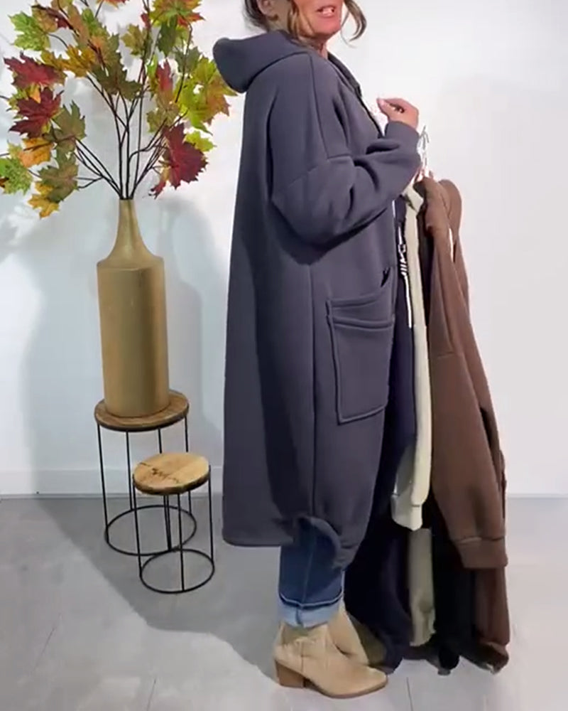 Casual Hooded Pocket Warm Coats