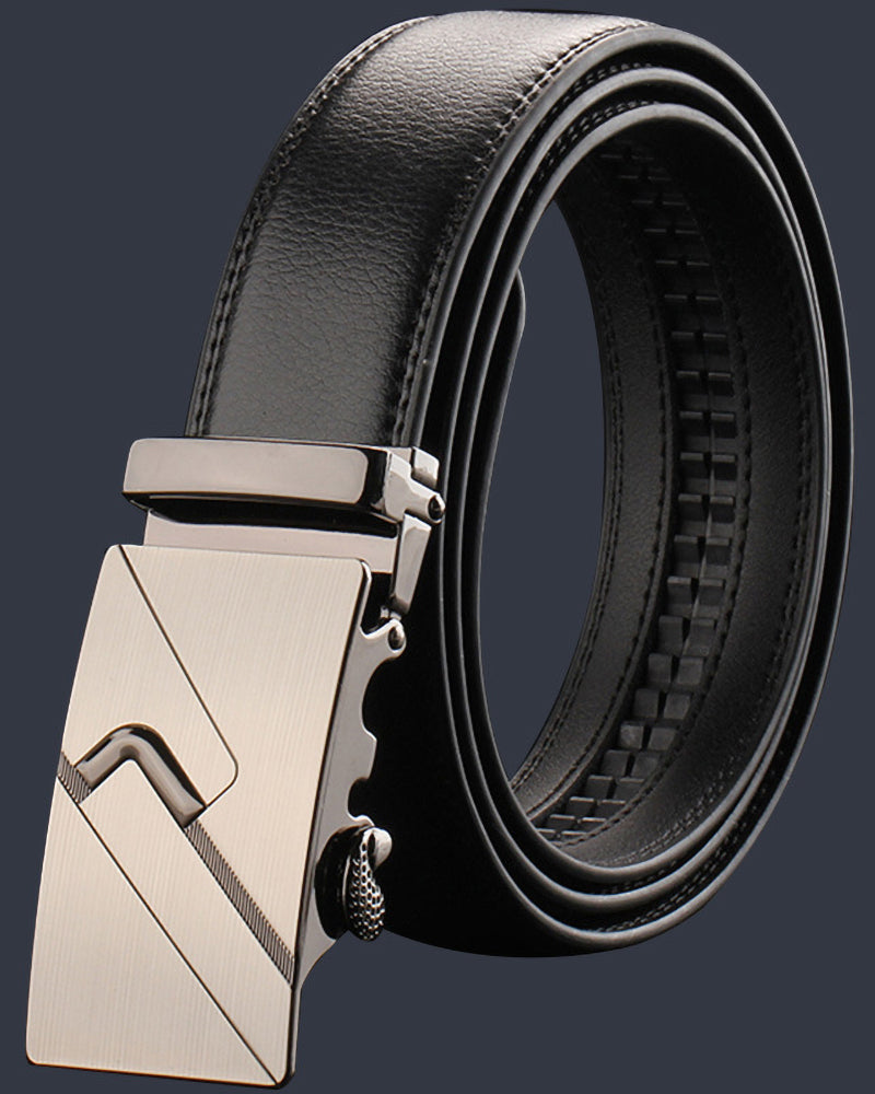 Men - Business automatic buckle belt ACCESSORIES man