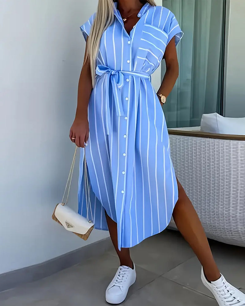 Striped Fashion Street Dress