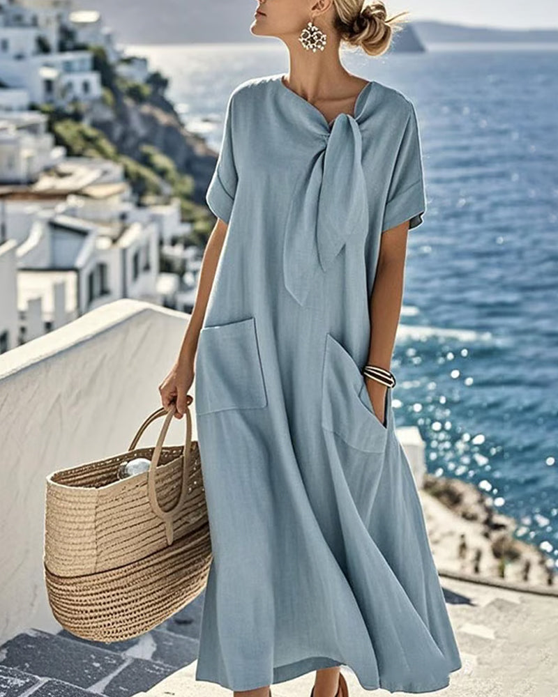 Loose Dress Suitable for Both Casual Wear and Vacation