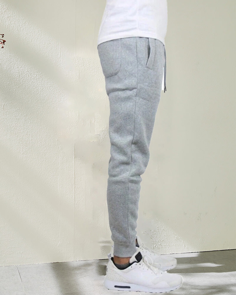 Solid color drawstring casual sweatpants 2024 f/w pants