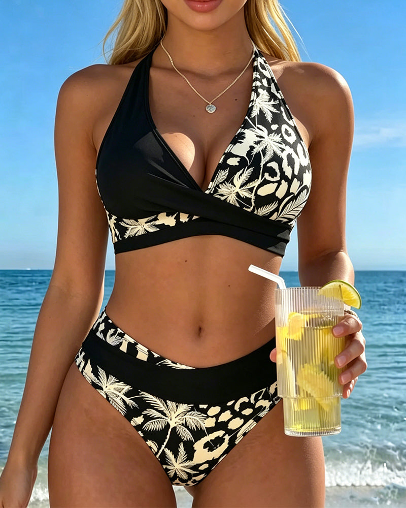 Cross Coast Coconut Breeze Print Bikini