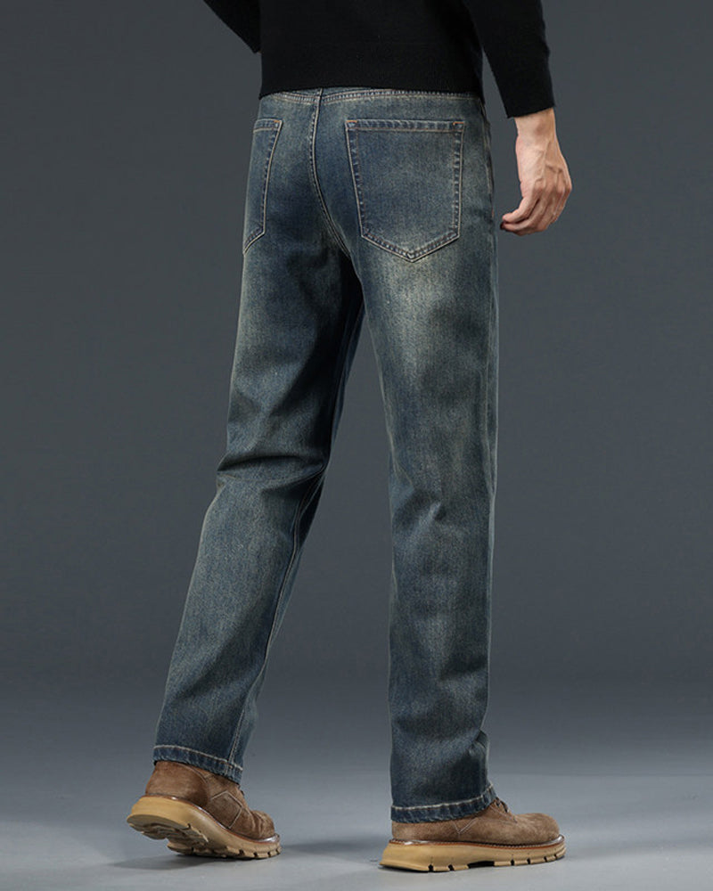 Men's Mid-High Waist Vintage Pants