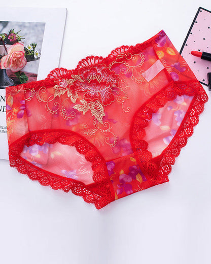 Antibacterial Panty With Lace Embroidery