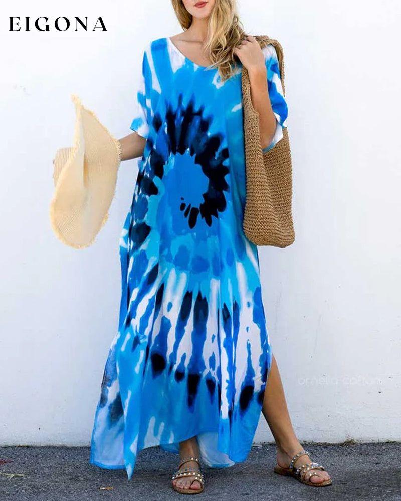 Vacation Loose Printed Maxi Dress casual dresses spring summer vacation dresses