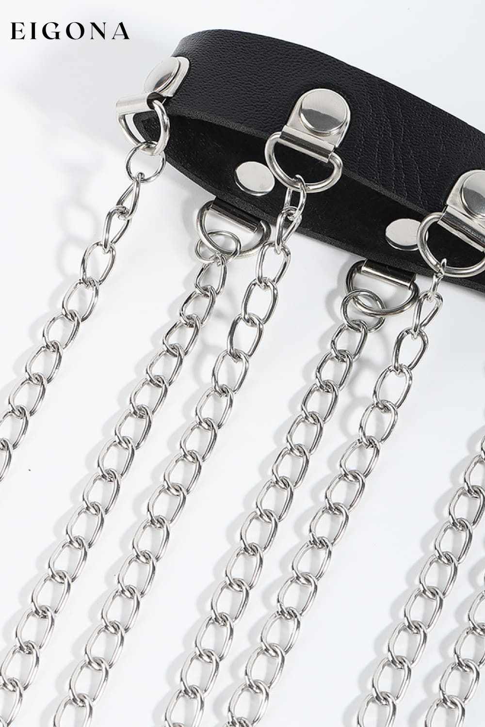 Fringed Chain PU Leather Belt clothes H.Y Ship From Overseas Shipping Delay 09/29/2023 - 10/02/2023 trend