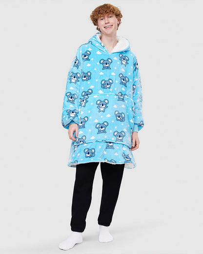 Koala print blanket hoodie 2024 f/w blanket hoodie