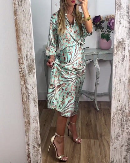 Elegant casual printed set spring summer two-piece sets