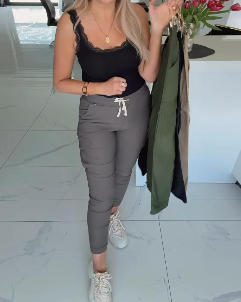 Elastic Slim Casual Pants