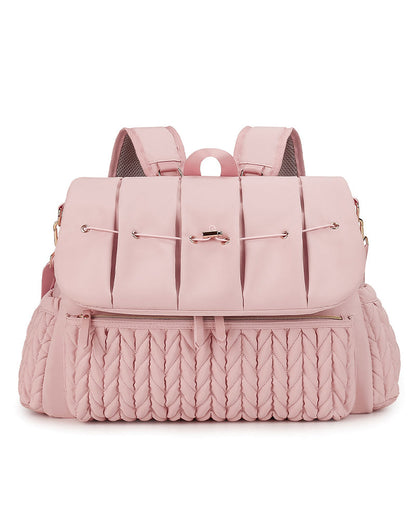 Quilted Double-Shoulder Mommy Bag
