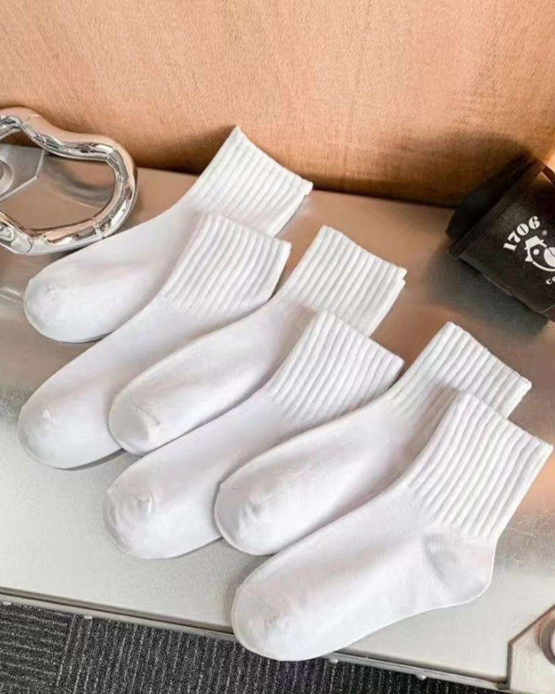 Simple solid color comfortable socks accessories