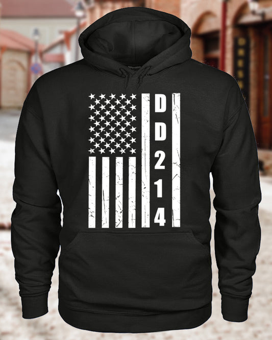 Men's DD214 letter print hoodie hoodies man Veterans Day