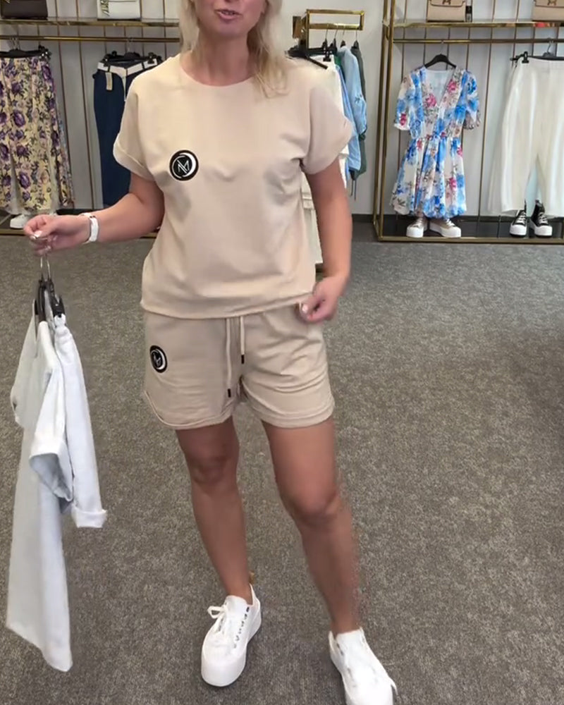 Sports Casual Shorts Set