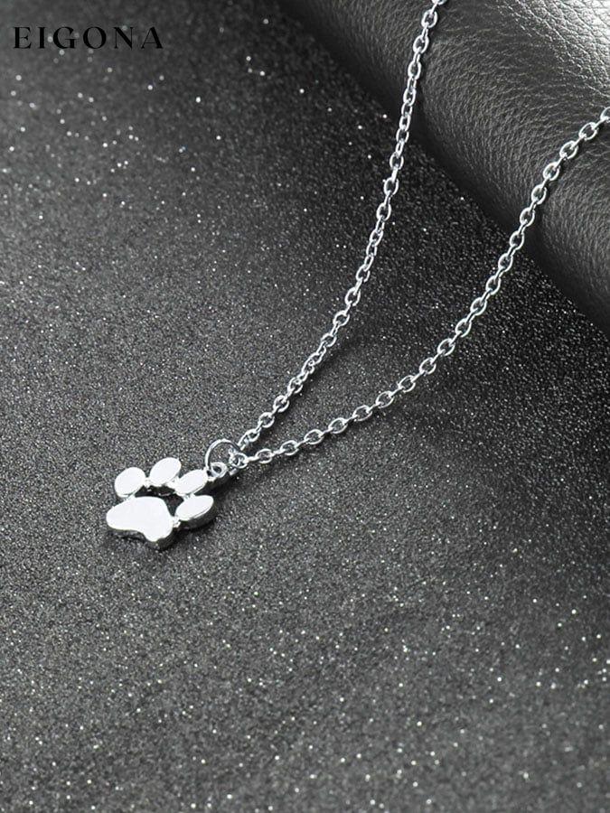 Animal Cat Paw Foot Necklace