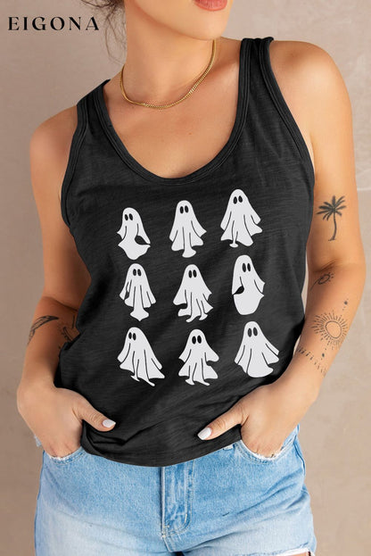 Round Neck Ghost Graphic Tank Top clothes Ship From Overseas SYNZ trend