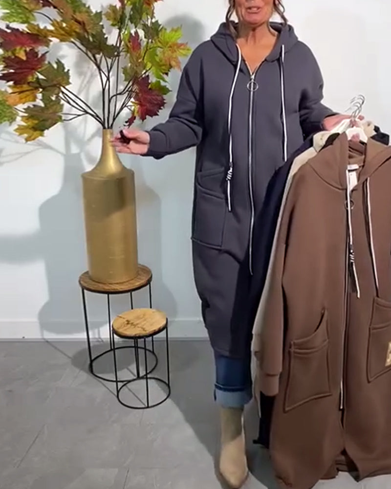 Casual Hooded Pocket Warm Coats
