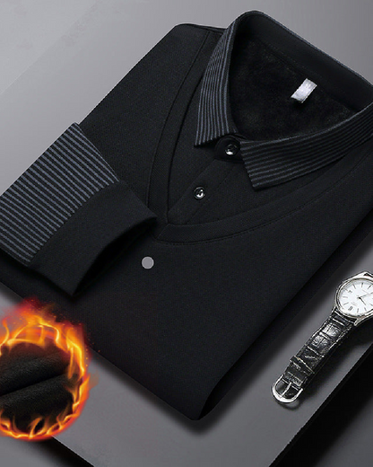 ⏳Limited Time 50% Off💥Striped Lapel Fake Two-Piece Shirt