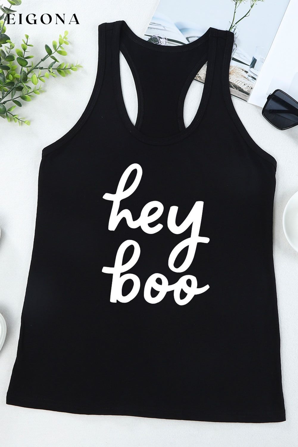 HEY BOO Graphic Tank Top clothes Ship From Overseas SYNZ t shirts trend