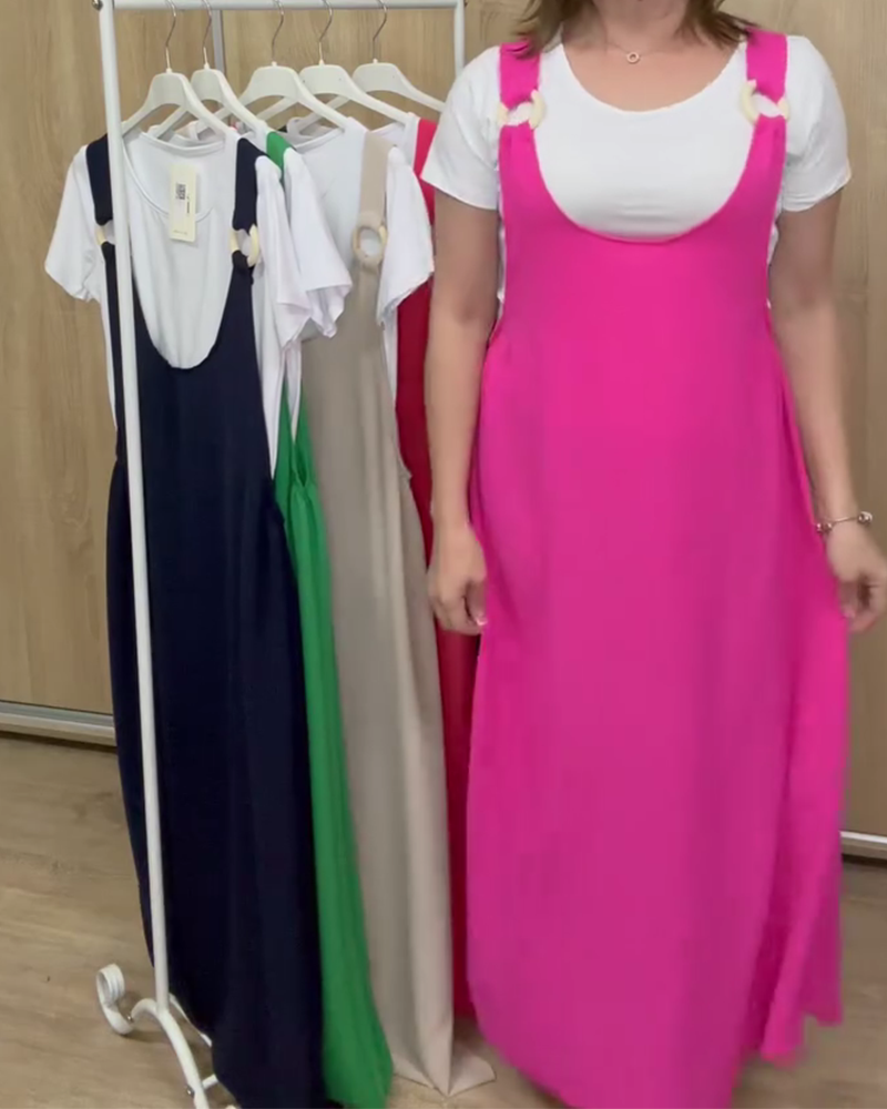 T-Shirt And Overalls Set