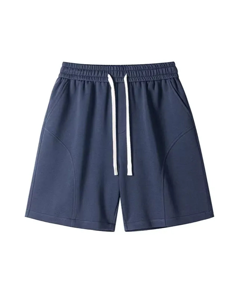 Casual Straight Leg Drawstring Bermuda Shorts
