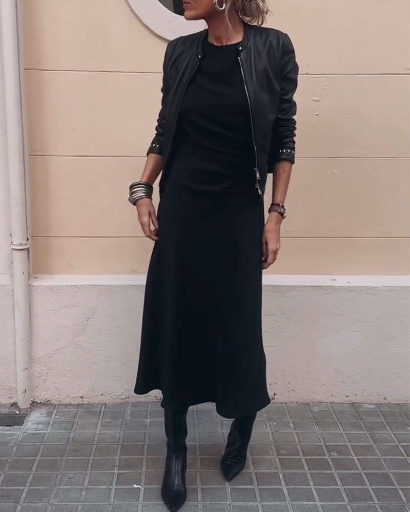 Elegant Sleeveless Slim Waist Dress