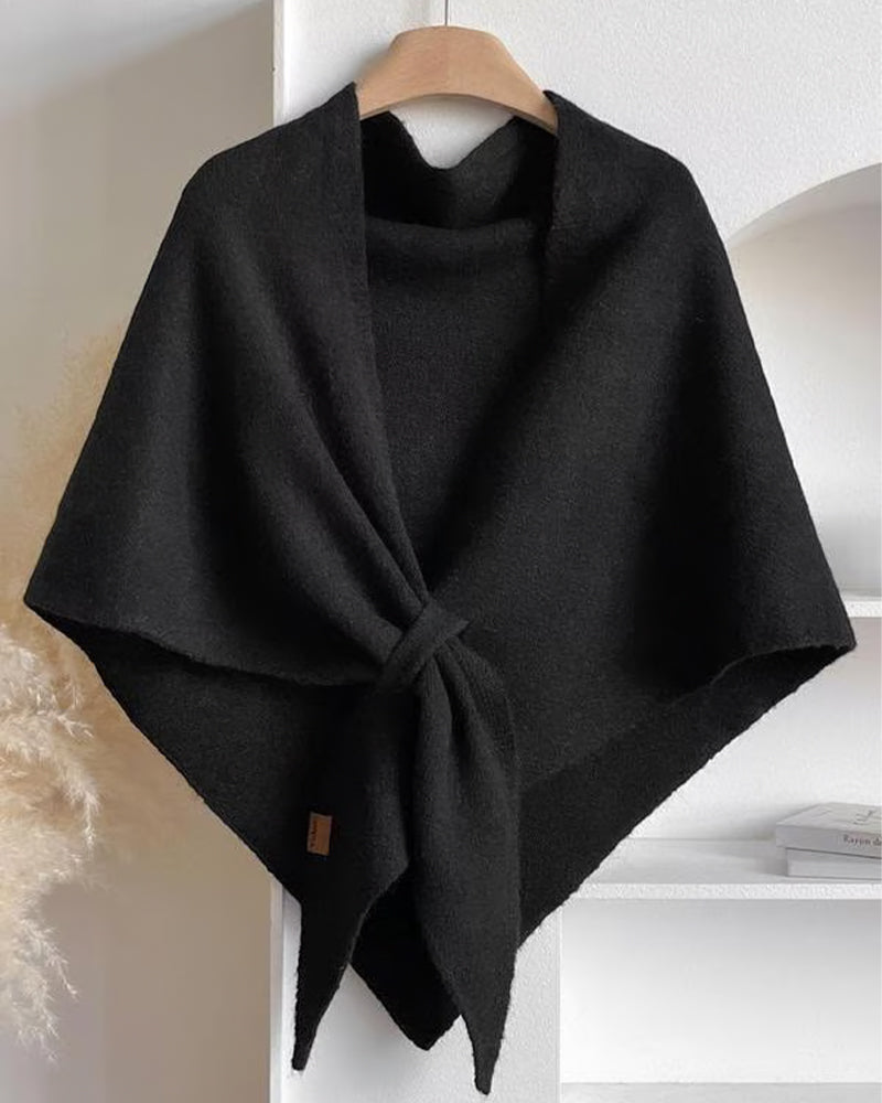 Fashion Solid Triangle Shawl Cloak