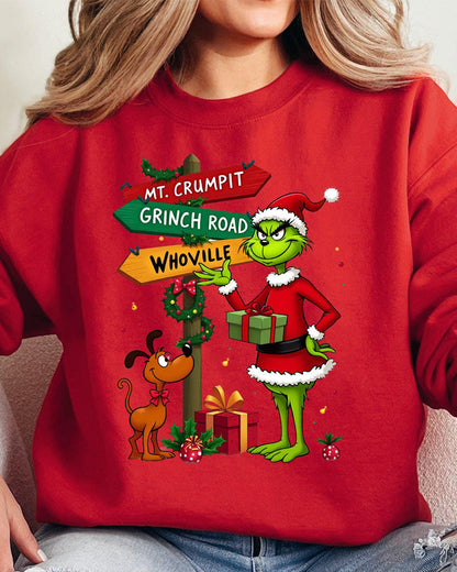 Christmas grinch long sleeve sweatshirt 2024 f/w christmas Grinch sweatshirts