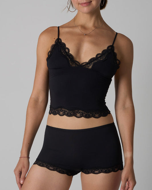 Lightweight Lace Camisole And Panties Set