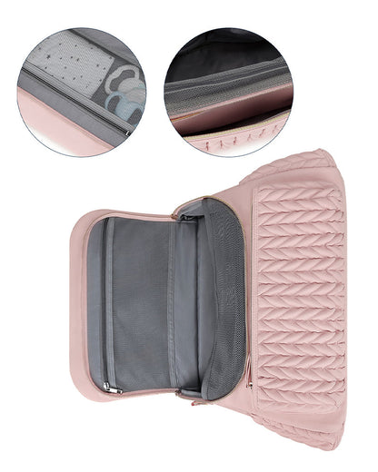 Quilted Double-Shoulder Mommy Bag