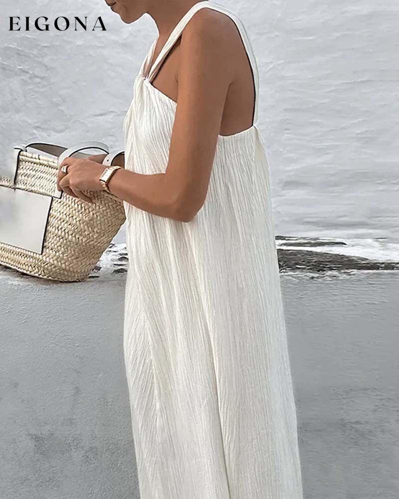 Sleeveless off-shoulder slim fit dress casual dress spring summer vacation dresses