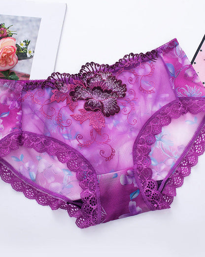 Antibacterial Panty With Lace Embroidery