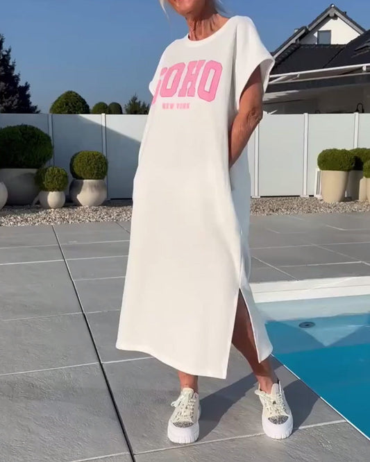 Fashion Loose Slit Dress