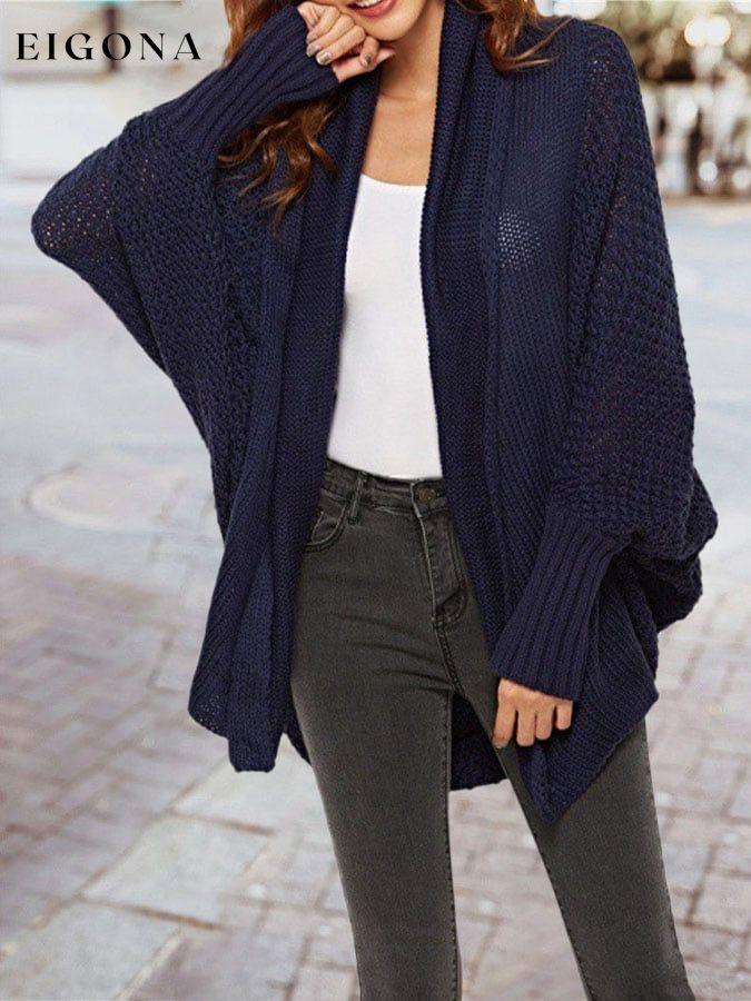 Solid Color Knitted Cardigan Sweater Coat funny sweatshirts