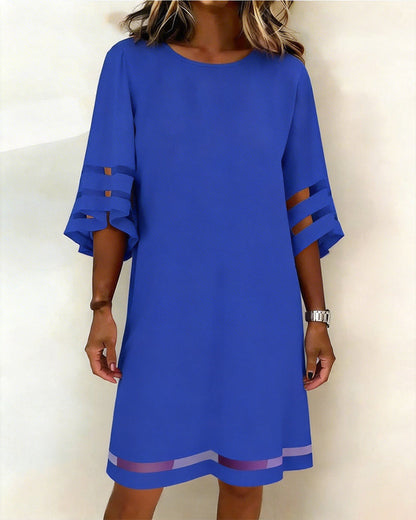 Half Sleeve Casual Straight Dress