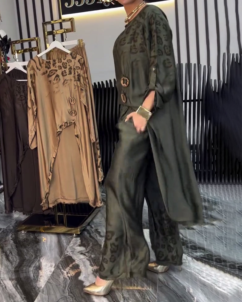 Temperamental Printed Irregular Suit